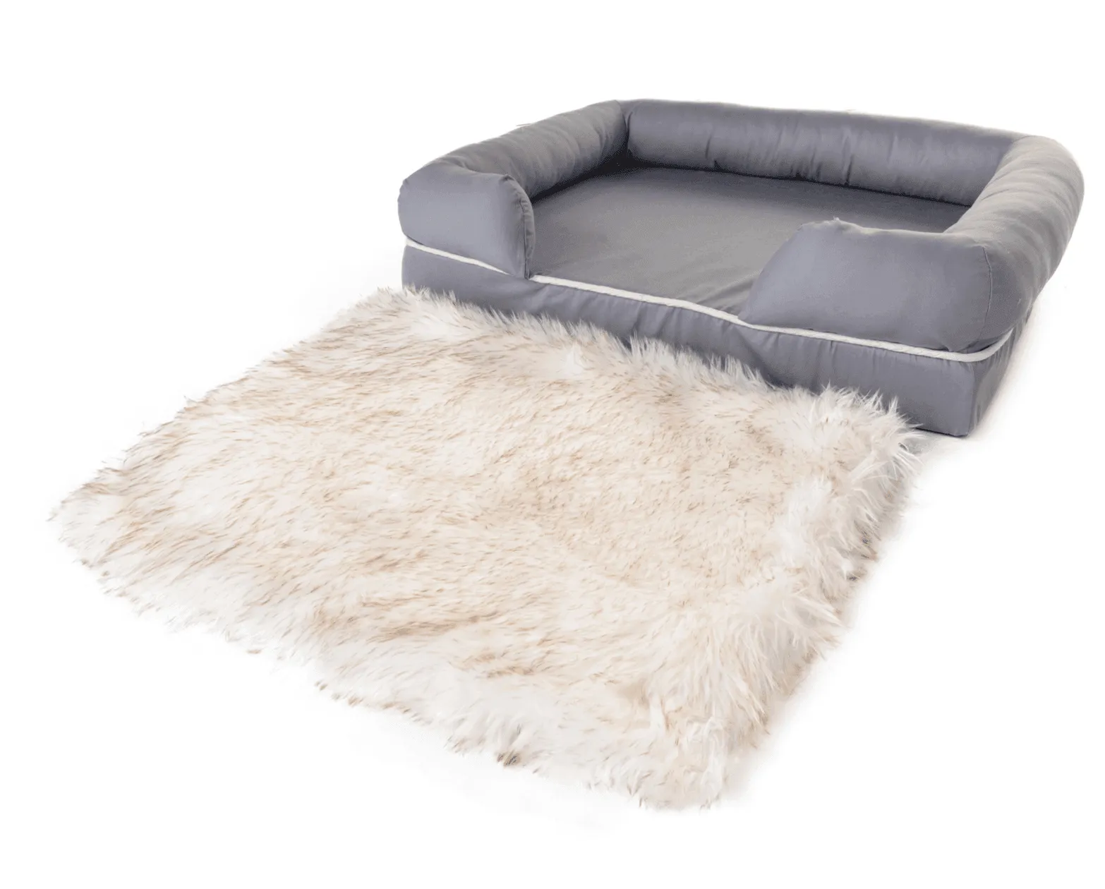 PupLounge™ Memory Foam Bolster Bed & Topper