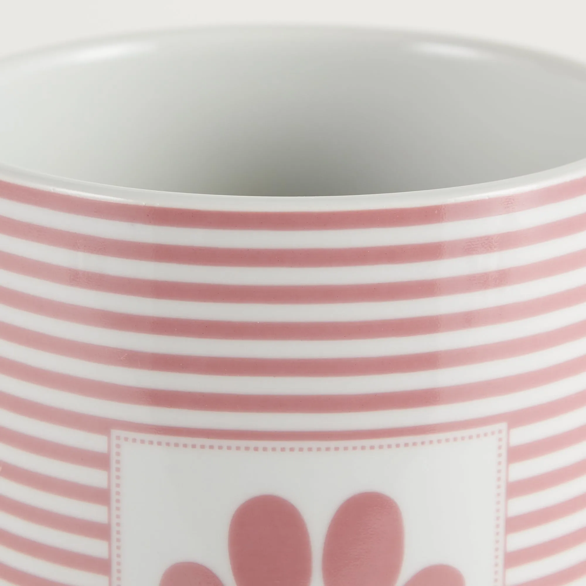 Rose Striped Paw Patch Pet Treat Canister - 4.5 Cup Capacity