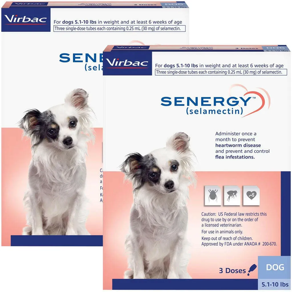 Senergy Topical Solution for Dogs, 5.1-10 lbs, (Lavender Box)