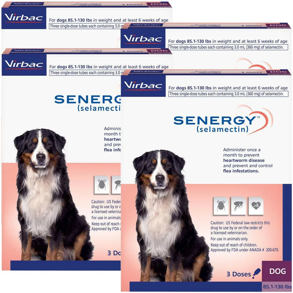 Senergy Topical Solution for Dogs, 85.1-130 lbs, (Plum Box)