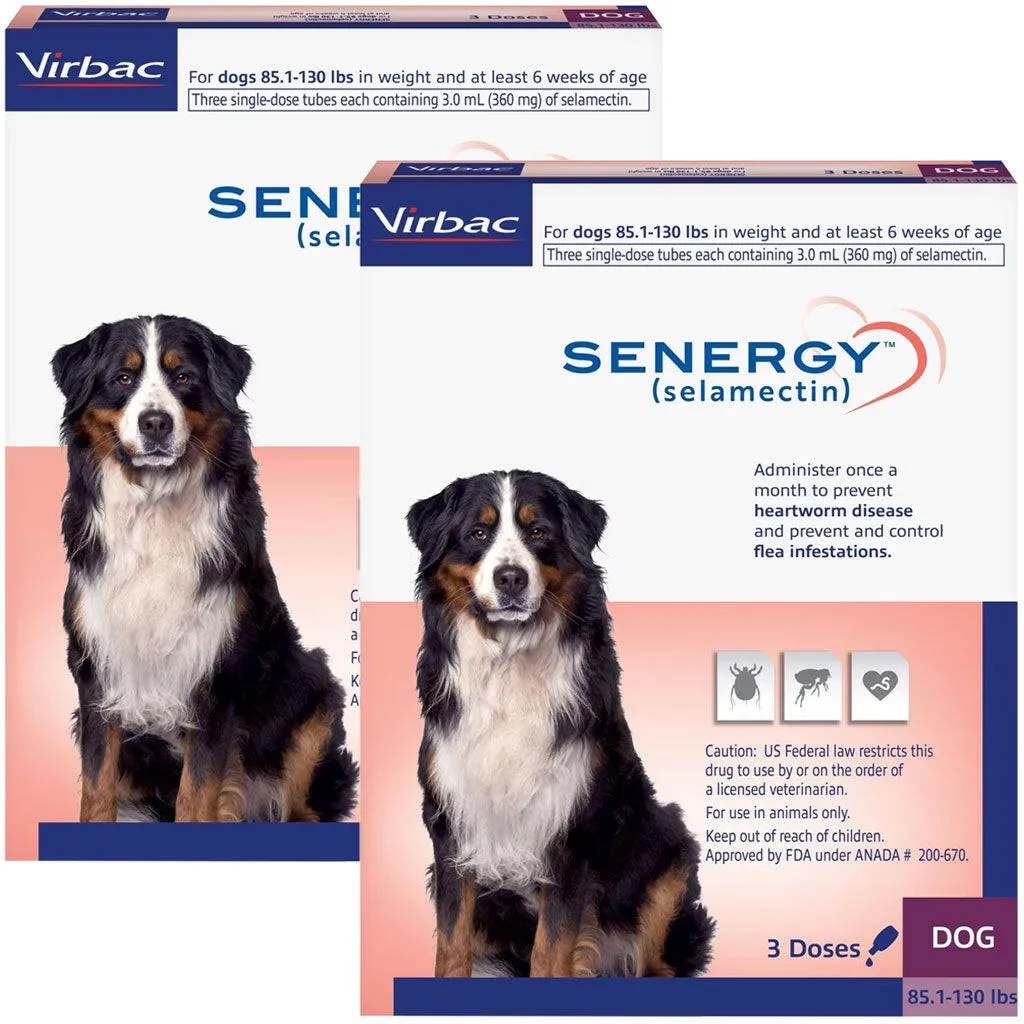 Senergy Topical Solution for Dogs, 85.1-130 lbs, (Plum Box)