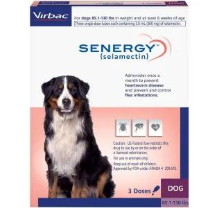 Senergy Topical Solution for Dogs, 85.1-130 lbs, (Plum Box)
