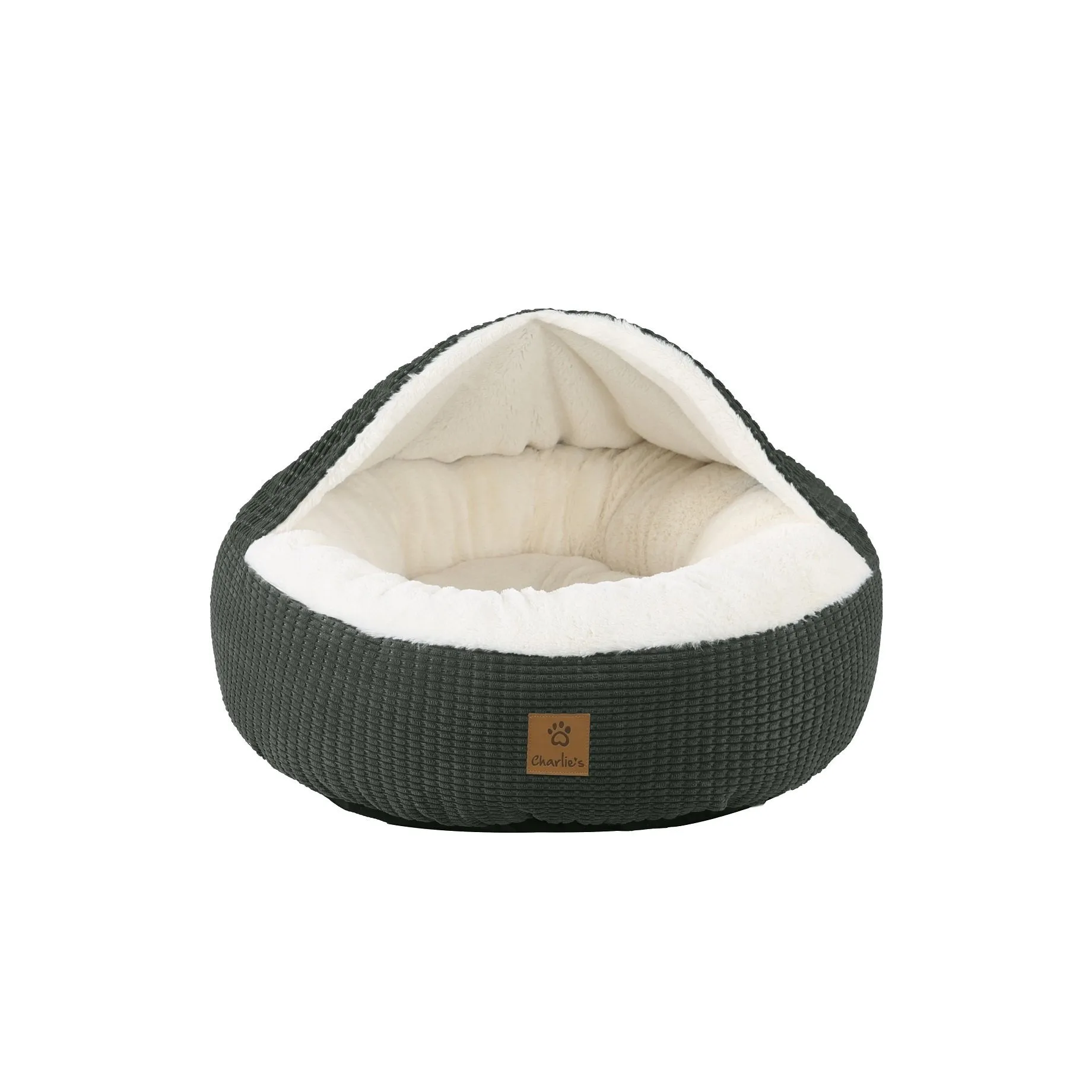 Snookie Hooded Pet Bed in Corncob