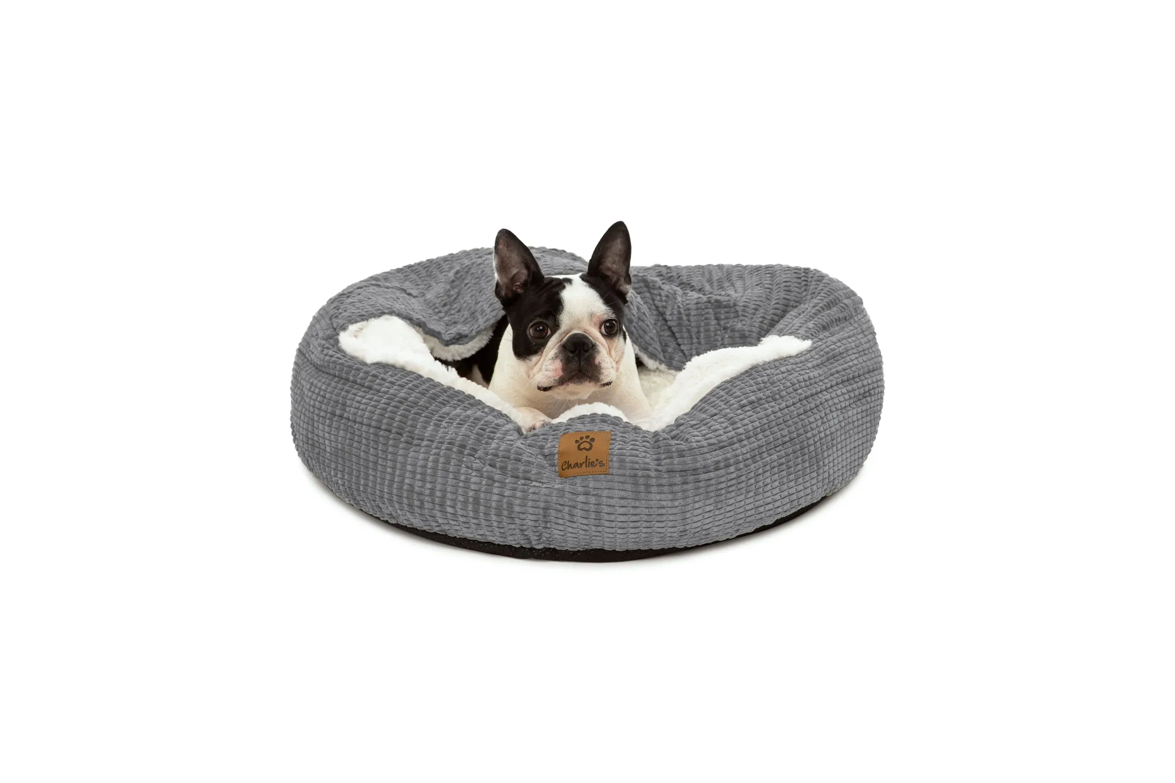 Snookie Hooded Pet Bed in Corncob