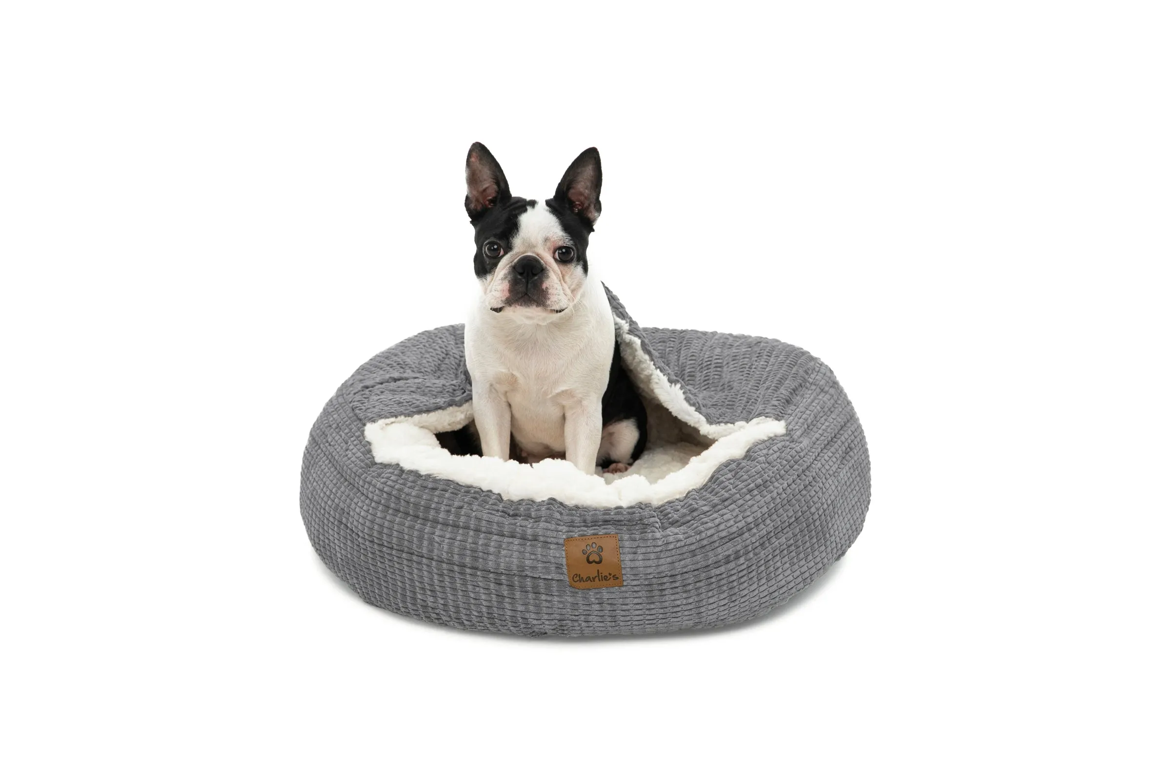 Snookie Hooded Pet Bed in Corncob