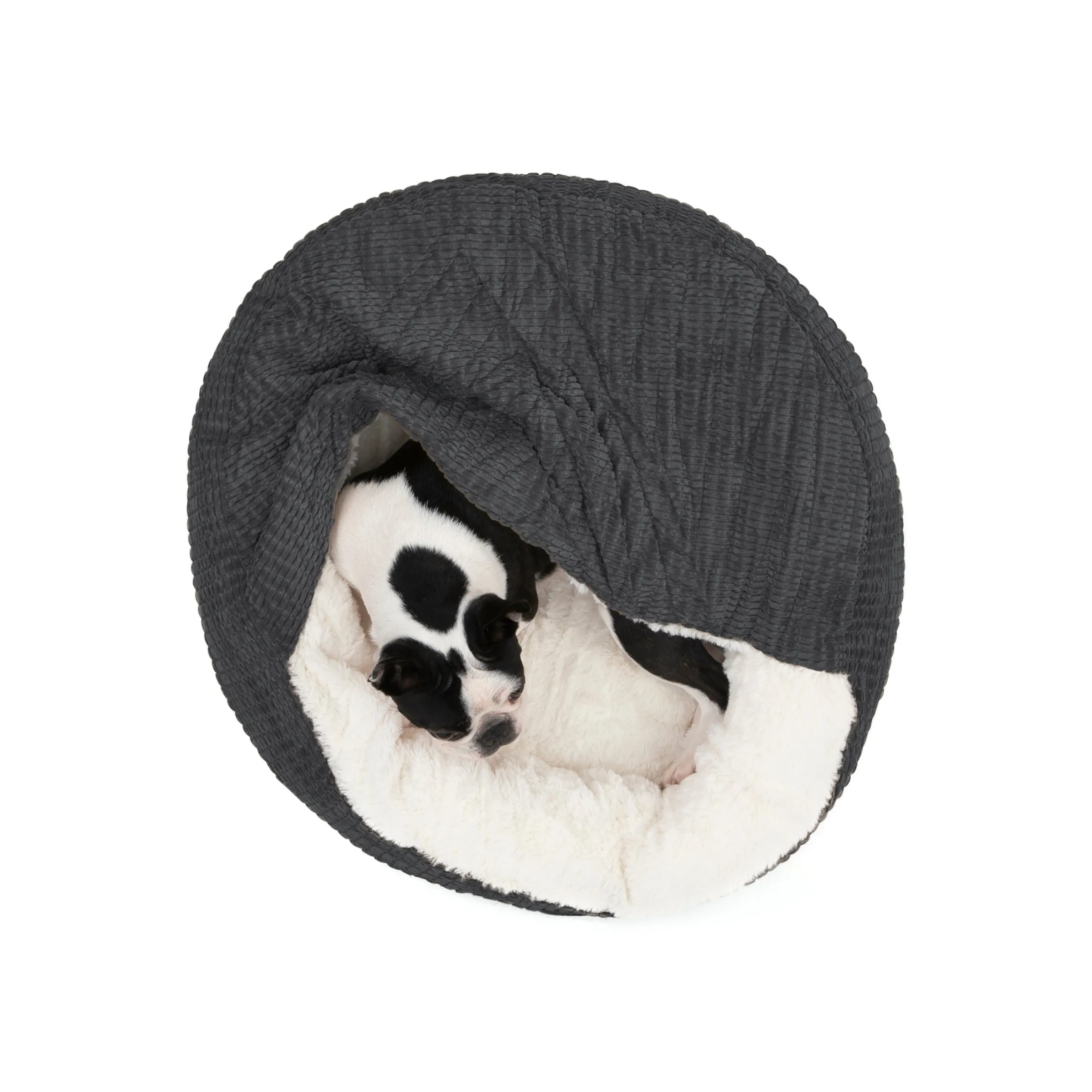 Snookie Hooded Pet Bed in Corncob