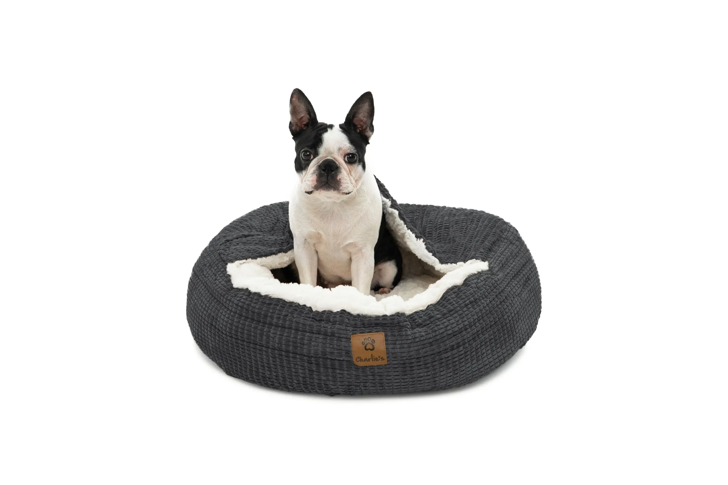 Snookie Hooded Pet Bed in Corncob