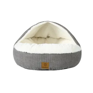 Snookie Hooded Pet Bed in Corncob