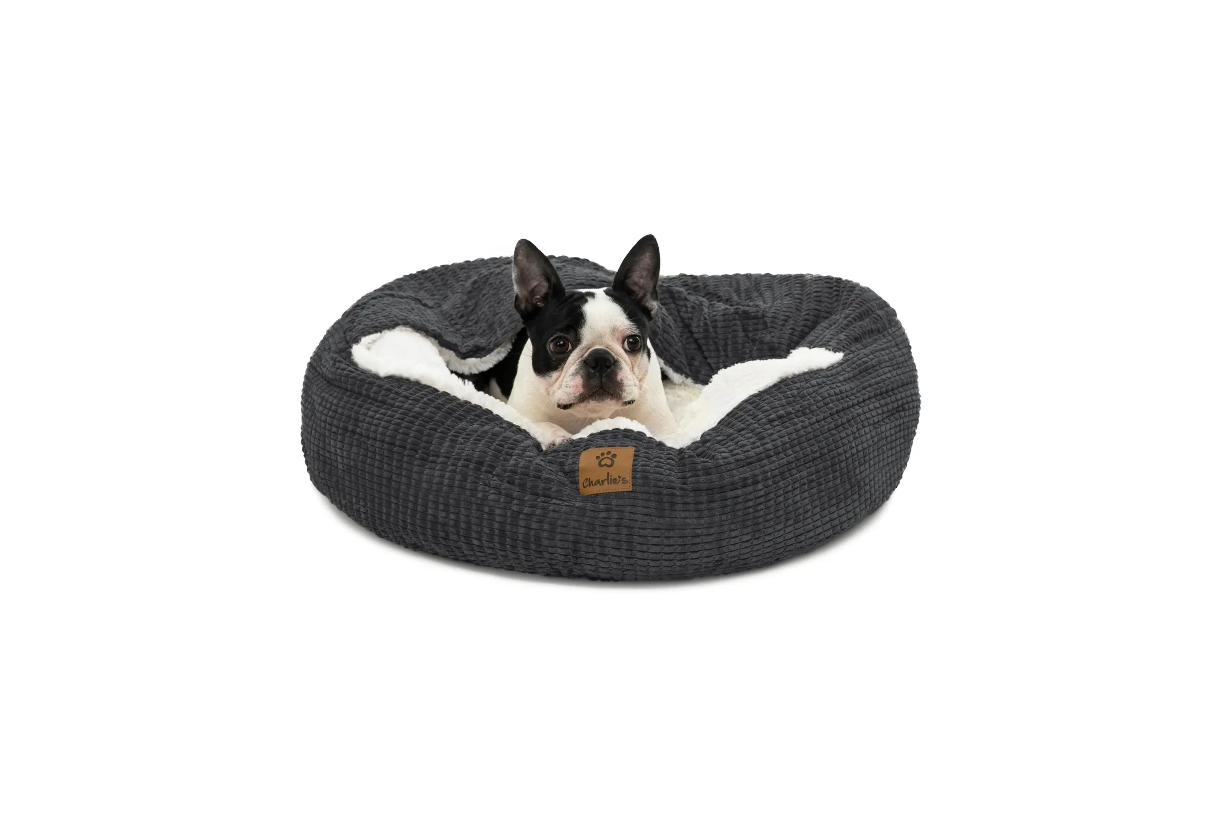 Snookie Hooded Pet Bed in Corncob