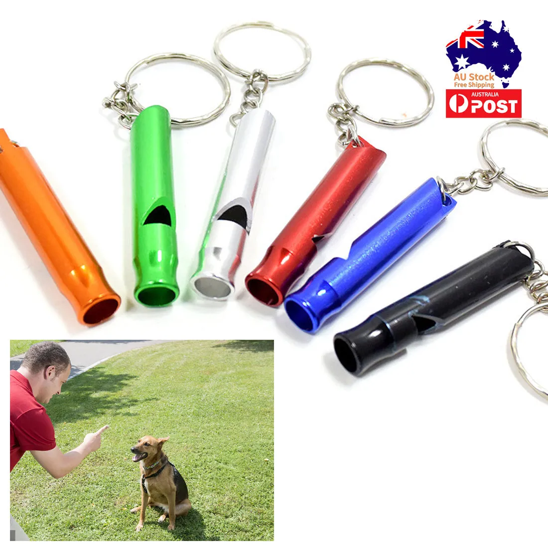 Stainless Steel Dog Whistle for Recall Training Puppy Silent Supersonic Pet Dogs