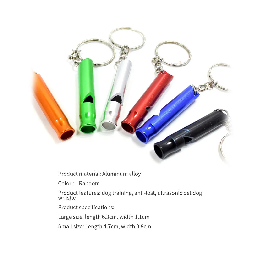 Stainless Steel Dog Whistle for Recall Training Puppy Silent Supersonic Pet Dogs