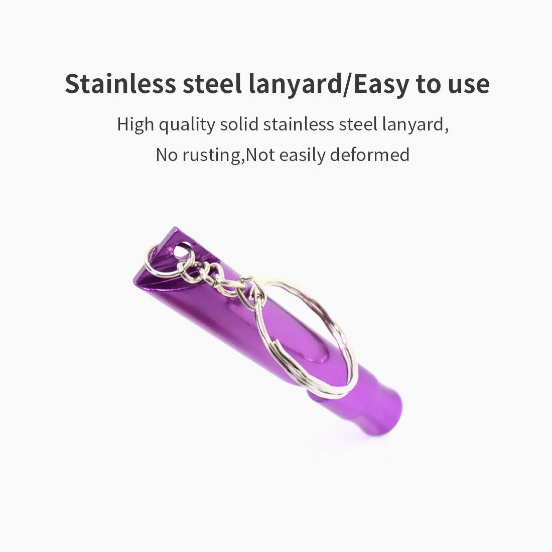 Stainless Steel Dog Whistle for Recall Training Puppy Silent Supersonic Pet Dogs
