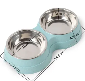 Stainless Steel Double Pet Bowls