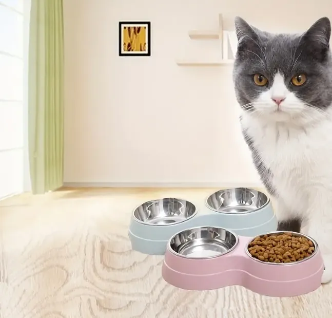 Stainless Steel Double Pet Bowls