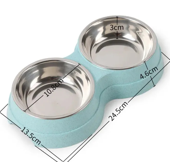 Stainless Steel Double Pet Bowls
