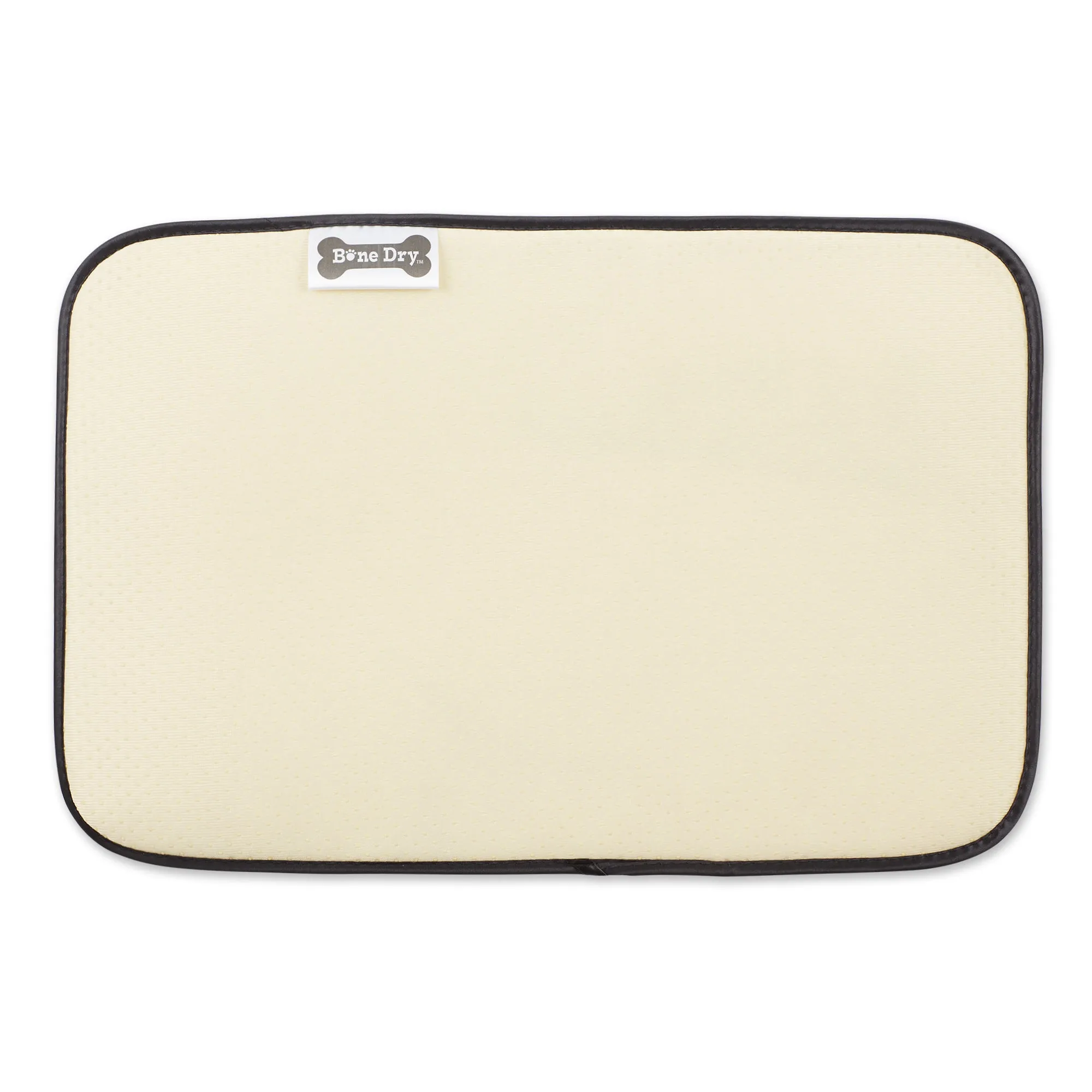 Stone/Off White Lattice Paw Pet Mat