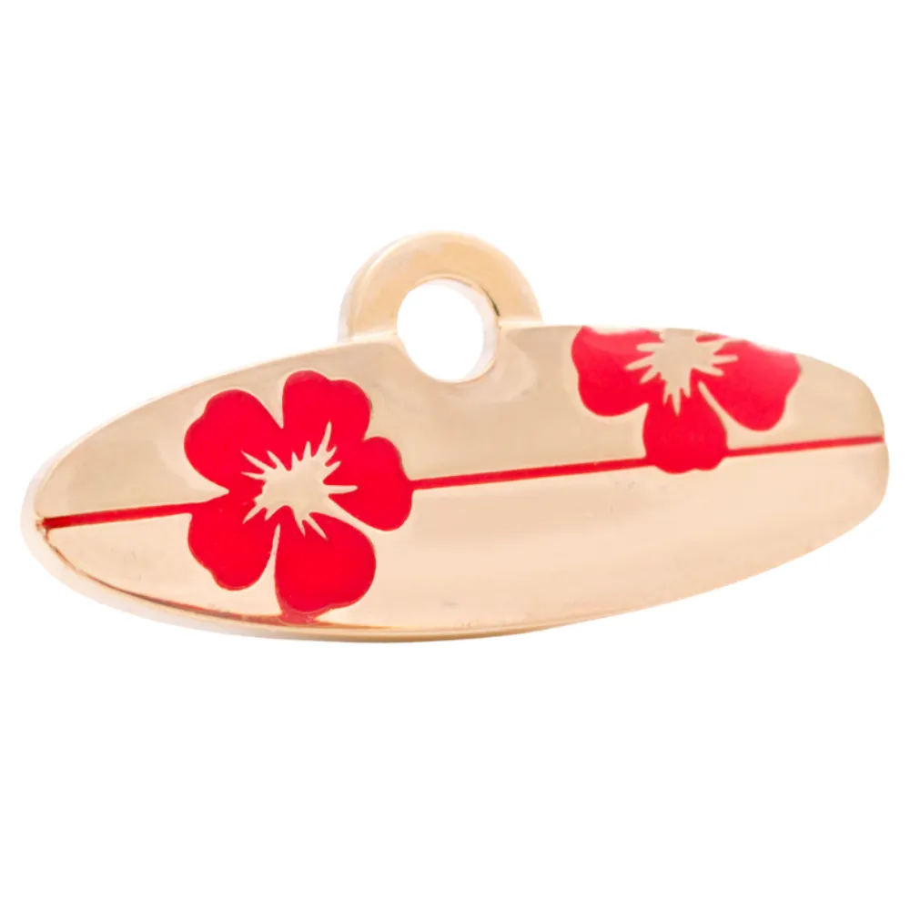 Surfboard Pet ID Tag