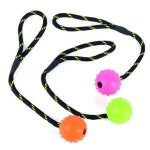 Tough Toys Studded Rope Ball 2" Floater Dog Toy
