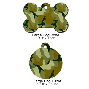 VIP Pet ID Tags - Camo Print