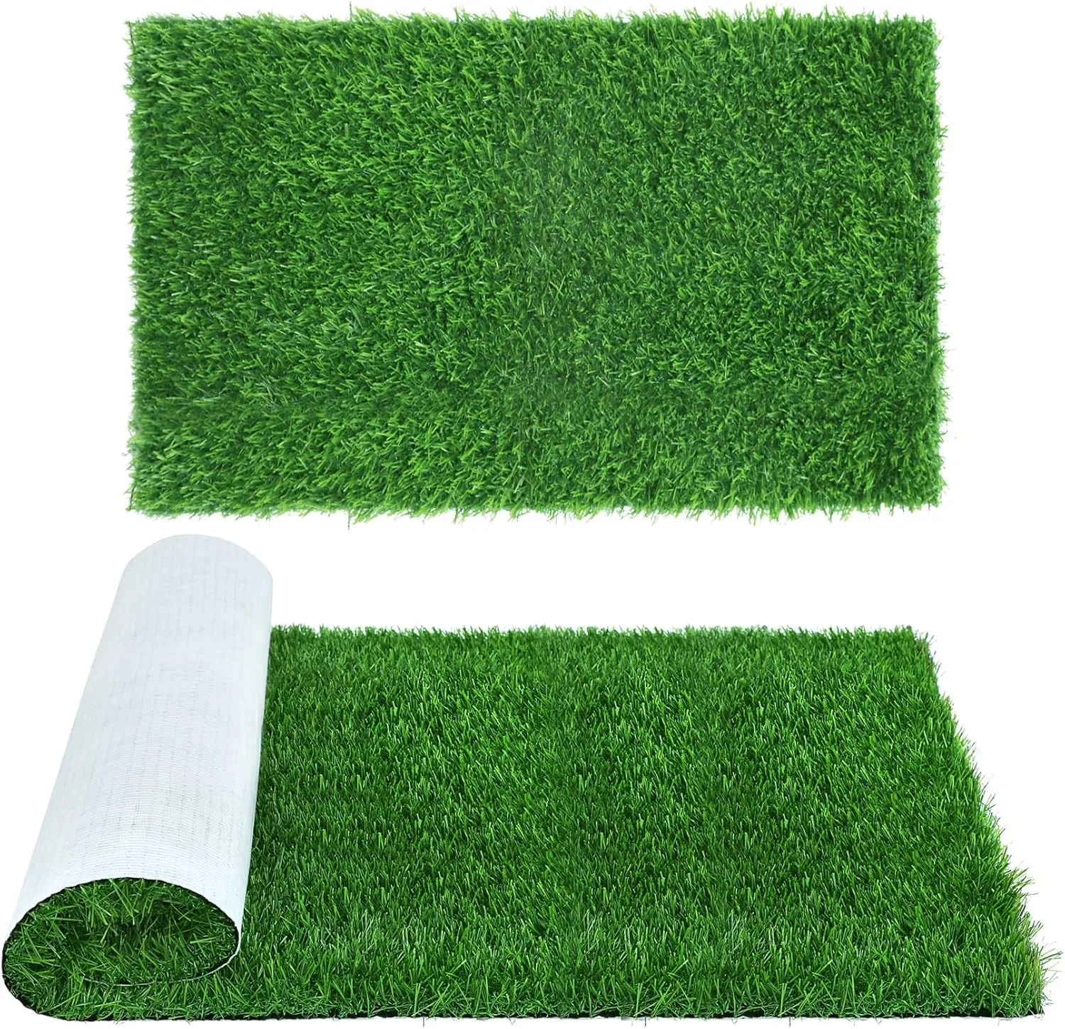 XLX TURF 5 FT x 7 FT Thick Artificial Grass Rugs Indoor Outdoor Use, Pets Fake Grass Pee Pads for Dogs, Patio Balcony Backyard Garden Lawn Decor