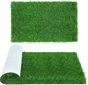XLX TURF 5 FT x 7 FT Thick Artificial Grass Rugs Indoor Outdoor Use, Pets Fake Grass Pee Pads for Dogs, Patio Balcony Backyard Garden Lawn Decor